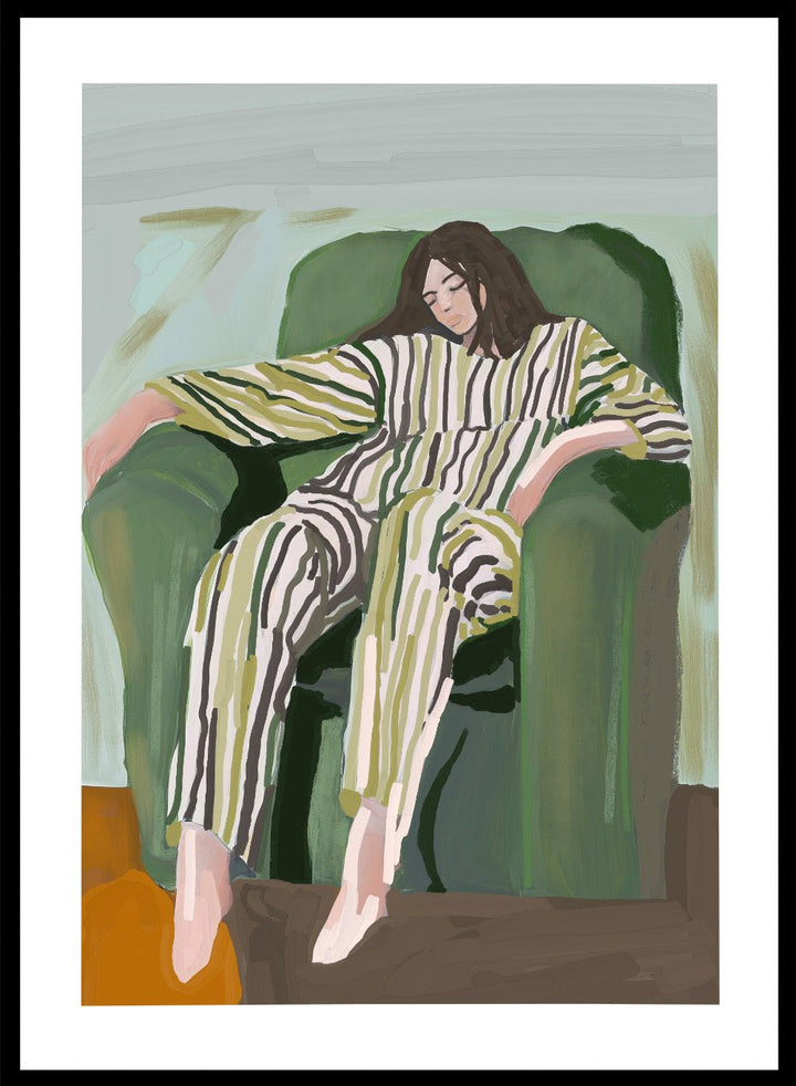 'Striped Pajamas' Aesthetic Art Print_Sugar & Canvas