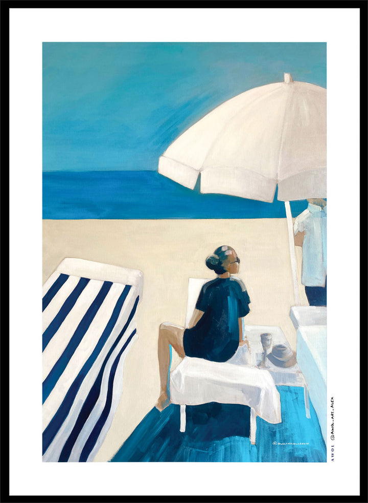 Awol Art Alex - Beach Day Serenity Art Print