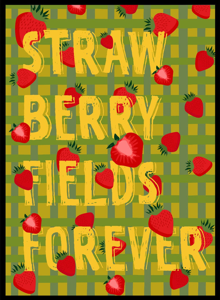‘Strawberry Fields’ Aesthetic Art Print_Sugar & Canvas