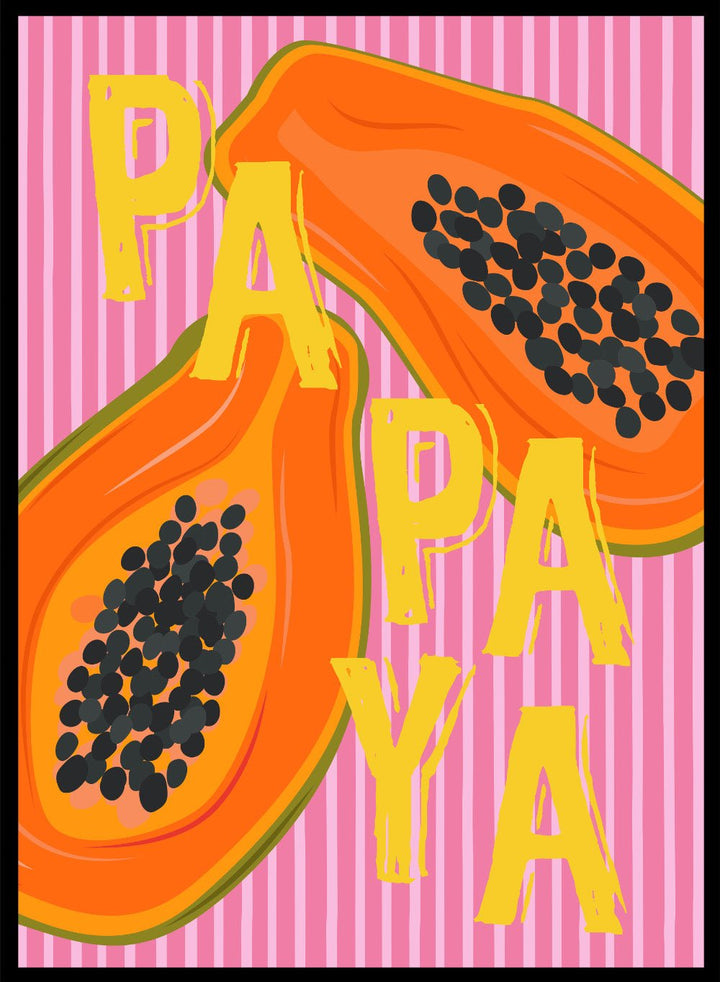 'Papaya Pop' Aesthetic Art Print_Sugar & Canvas