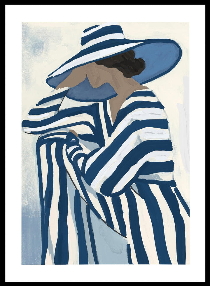 ‘Seated by the Sea’ Aesthetic Art Print_Sugar & Canvas