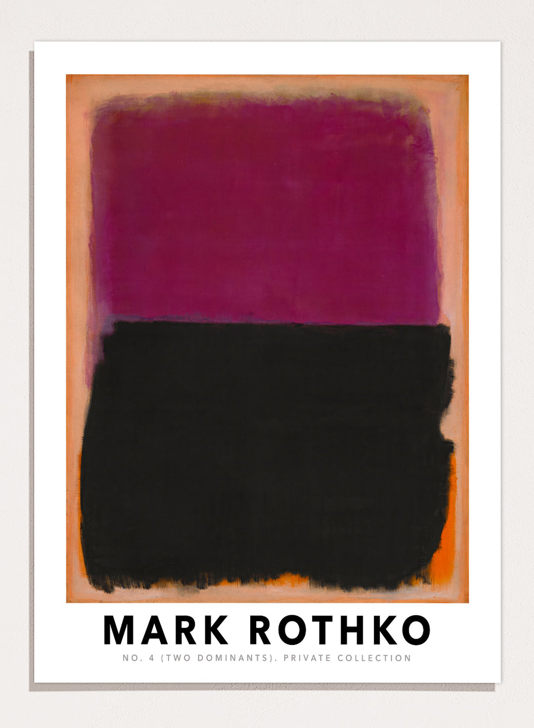 Mark Rothko No. 4 (Two Dominants) Art Print