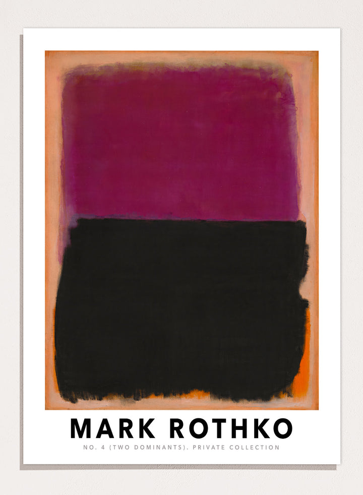 Mark Rothko No. 4 (Two Dominants) Art Print