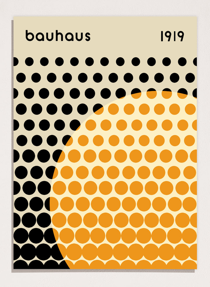 Bauhaus 1919 Geometric Circles Art Print | Bauhaus Ausstellung Weimar 1923