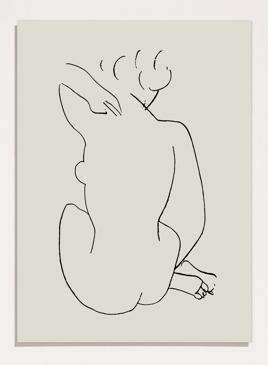 Nude Figure Sketch by Henri Matisse Print