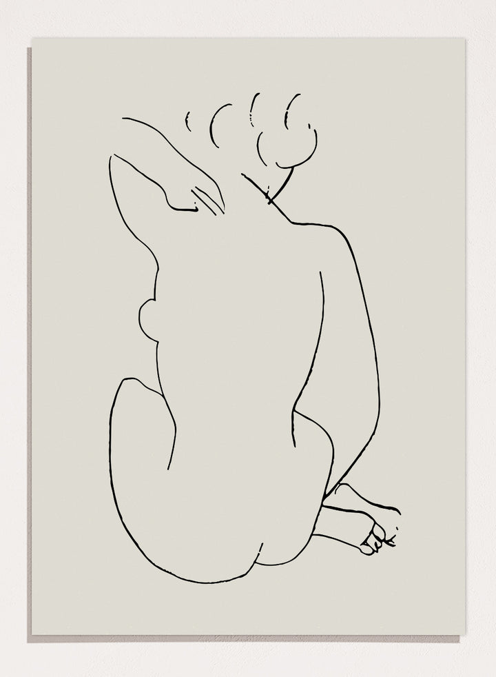Nude Figure Sketch by Henri Matisse Print