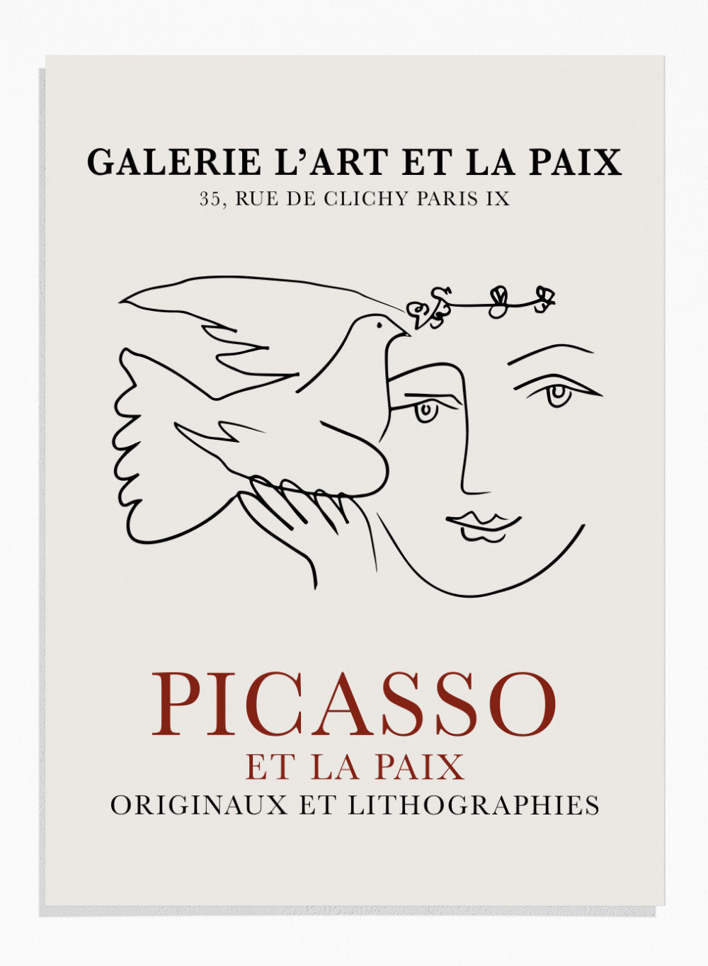 Picasso Face of Peace 1950 Art Print