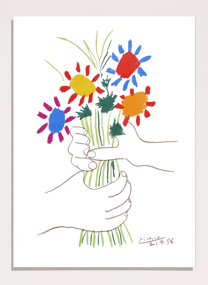 Pablo Picasso Bouquet of Peace Art Print