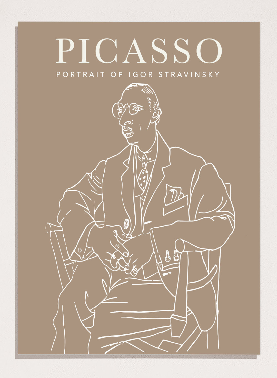 Portrait of Igor Stravinsky 1920 by Pablo Picasso Print