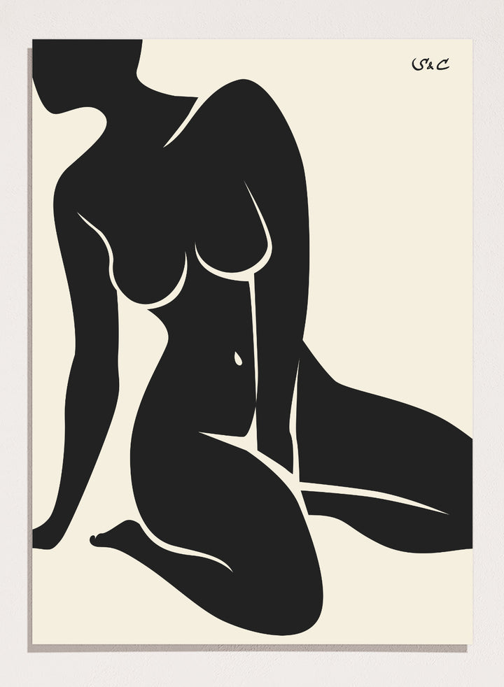 Abstract Figure Art Print #WP10