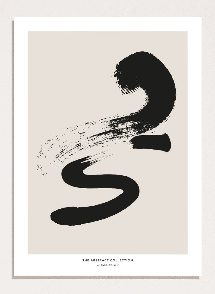 Minimalist Paint Brush Strokes Art Print AB15