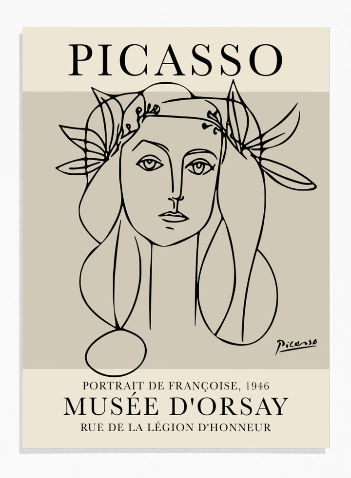 Picasso Portrait of Francoise Gilot Art Print