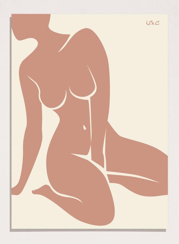 Abstract Figure Art Print #WP10