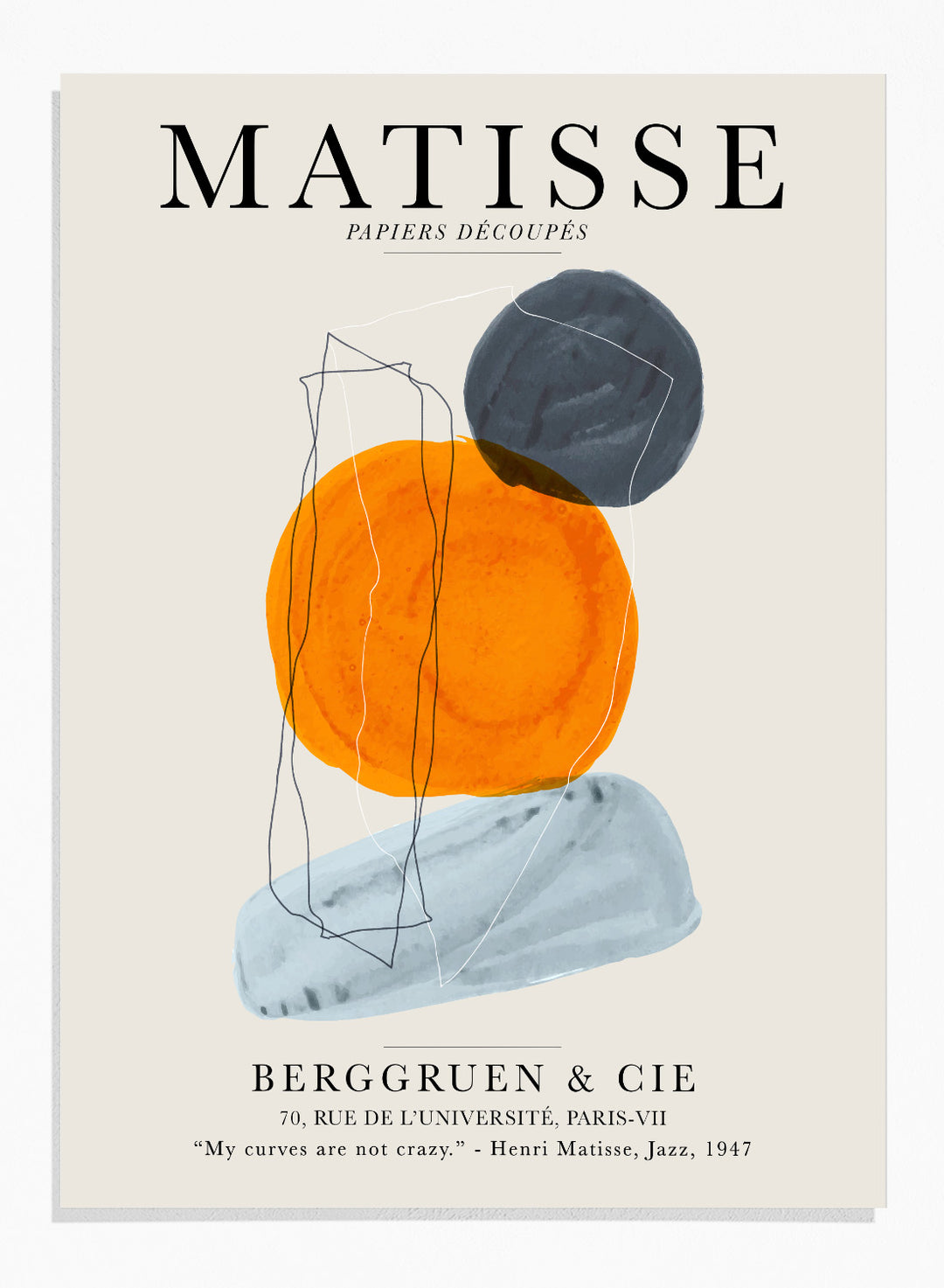 Abstract Shapes Matisse Print