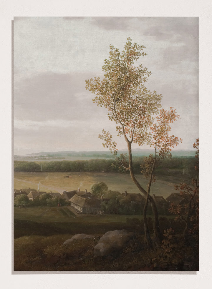 "View of the Country near Jægerspris" Art Print