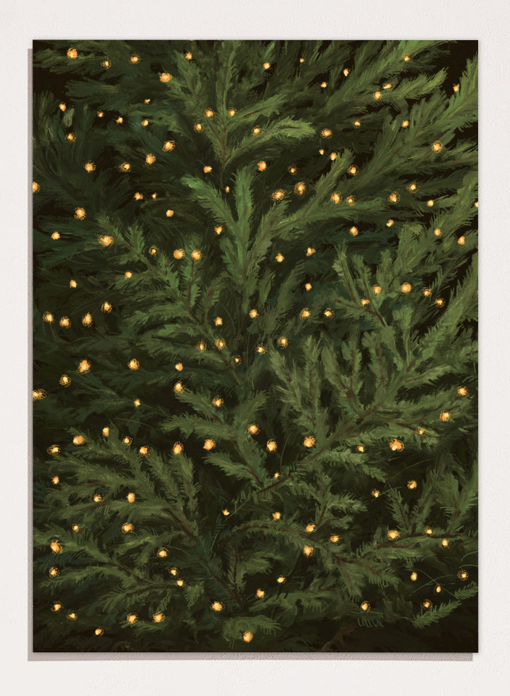 NKTN - Glowing Christmas Tree Art Print