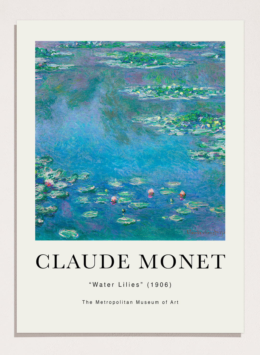 Claude Monet Water Lilies 1906 Art Print
