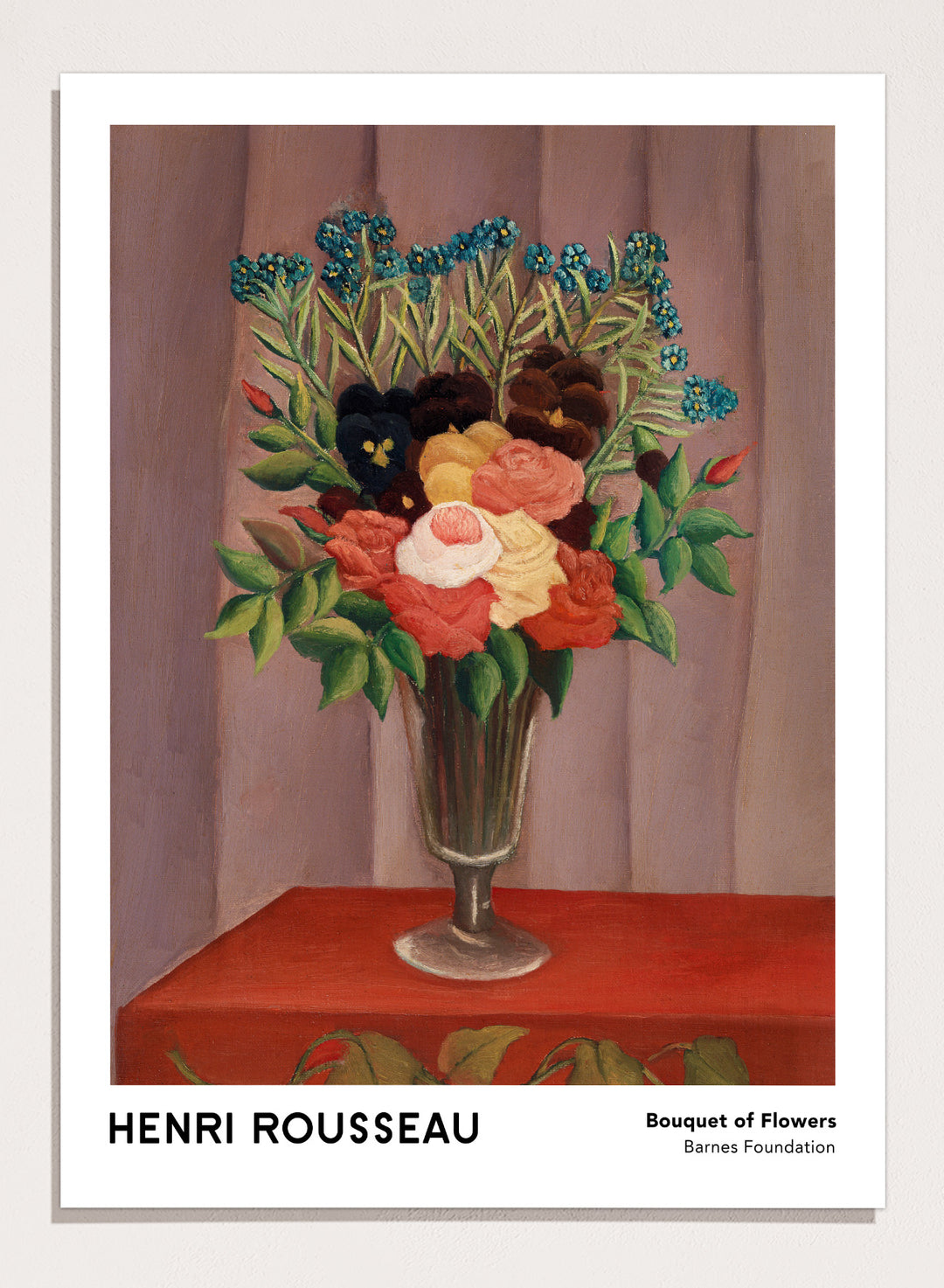 Henri Rousseau Bouquet of Flowers Art Print