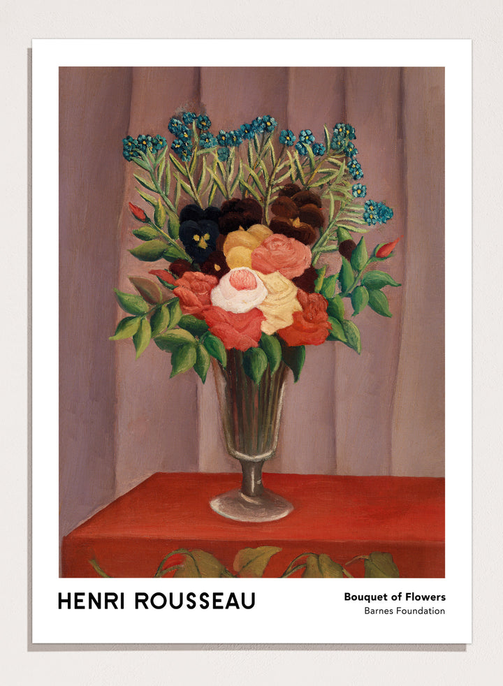 Henri Rousseau Bouquet of Flowers Art Print