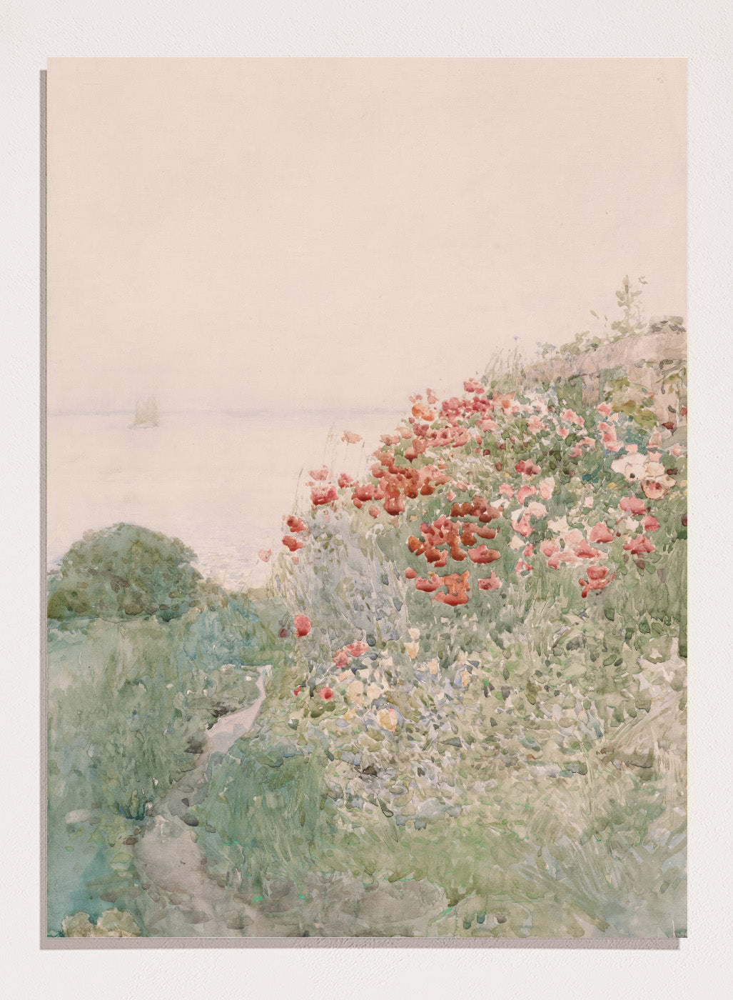 "Field of Poppies, Isles of Shoals" Art Print