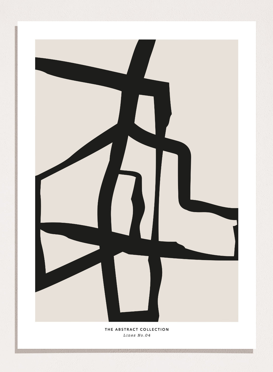 Minimalist Mid Century Modern Lines Art Print AB09