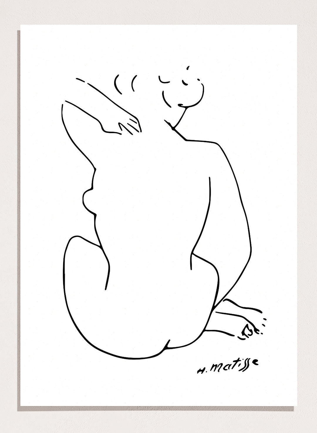 Nude Figure Sketch by Henri Matisse