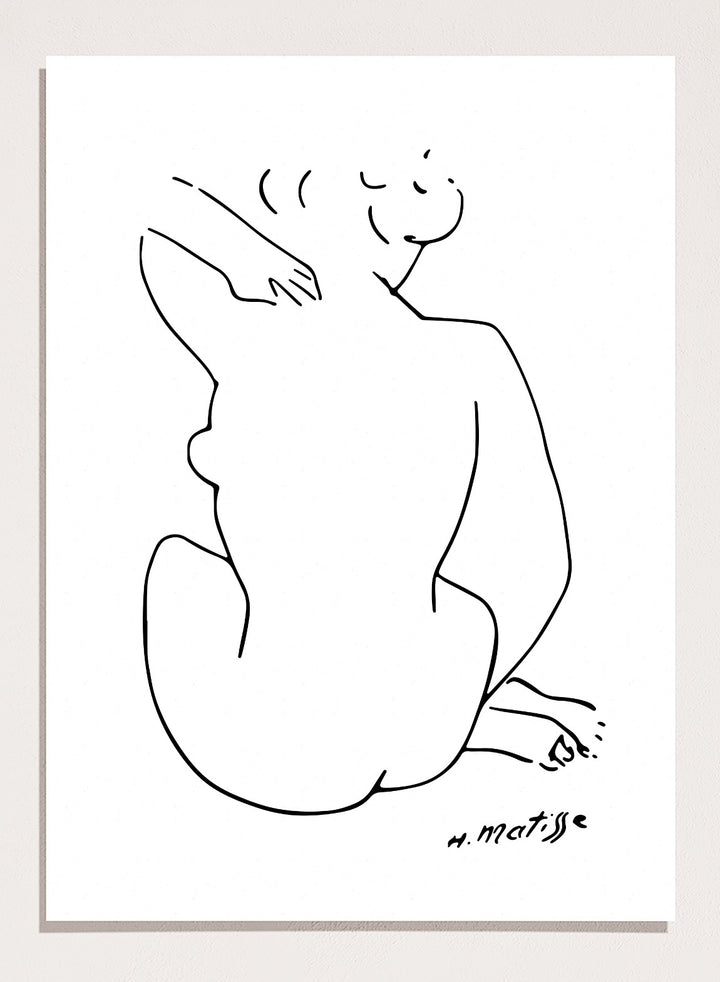 Nude Figure Sketch by Henri Matisse