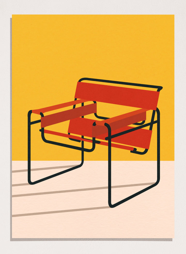 Rosi Feist - Wassily Chair Marcel Breuer Art Print