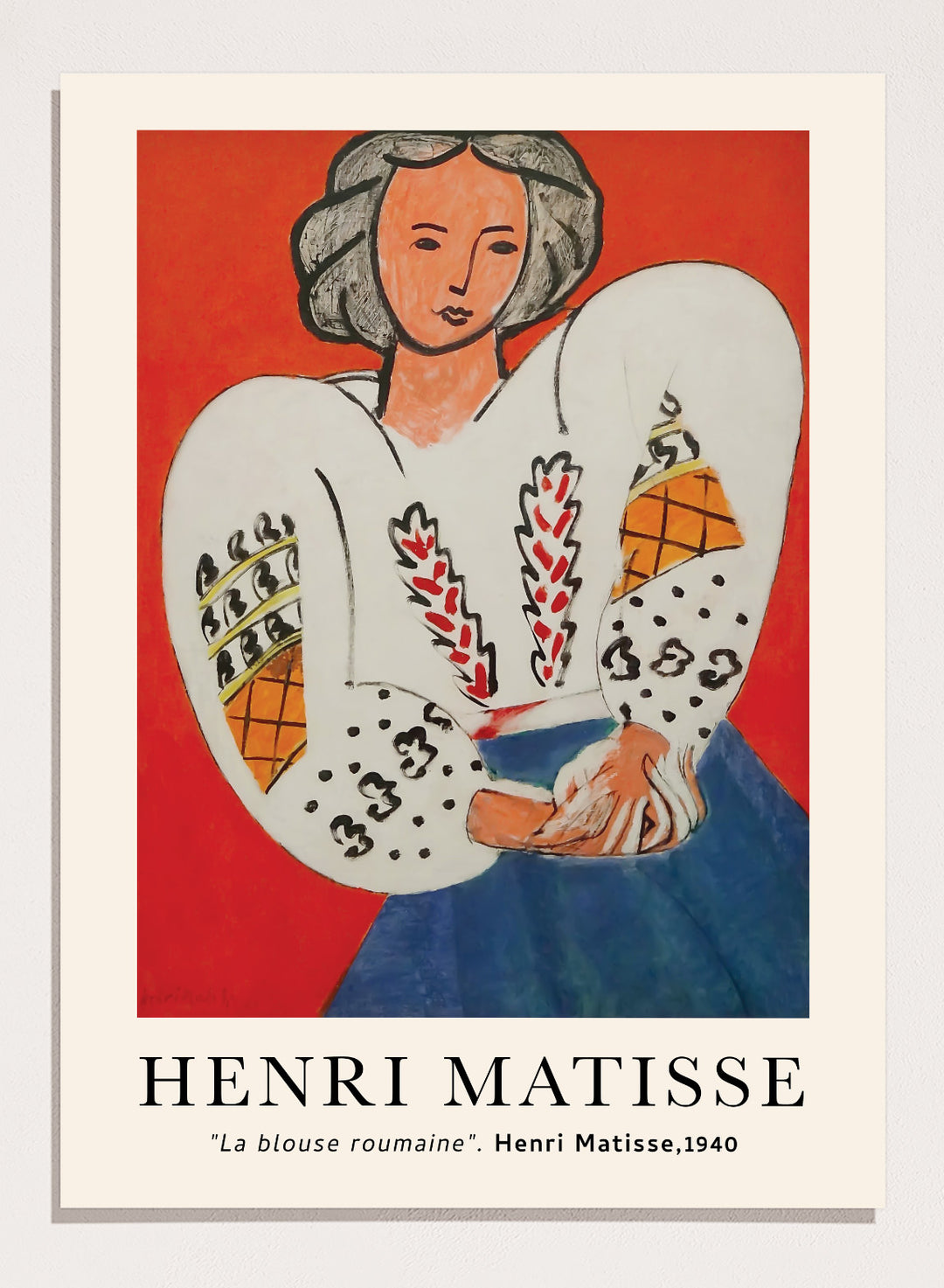 Henri Matisse La Blouse Roumaine 1940 Vintage Poster Exhibition Print – Sugar & Canvas