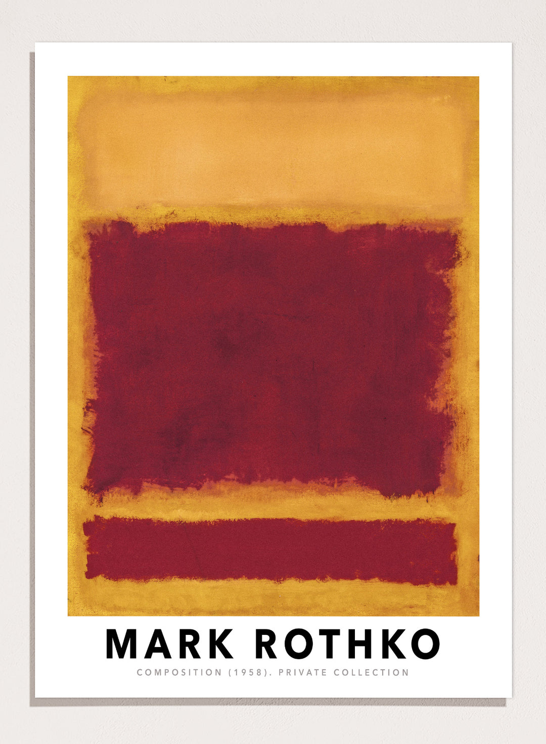 Mark Rothko Composition 1958 Art Print
