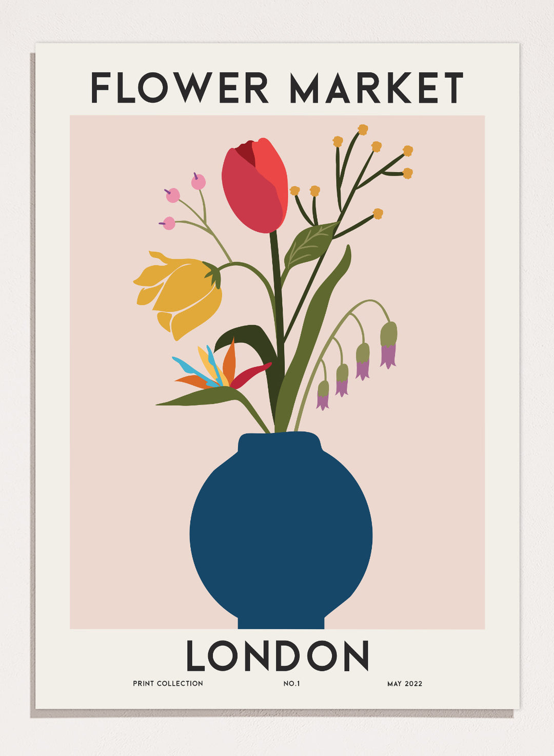 Flower Market London Art Print