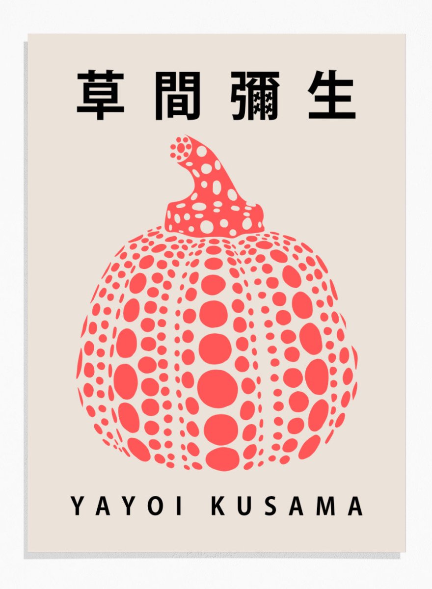 Yayoi Kusama 草間彌生 Pumpkin Forever Exhibition Poster Japanese