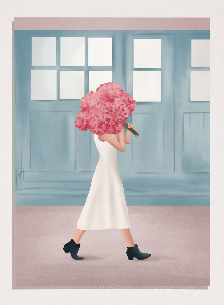 Flowers for You by Flow Line is a modern floral art print celebrating thoughtful gestures and everyday love. A colorful wall poster from the It’s All Love collection.