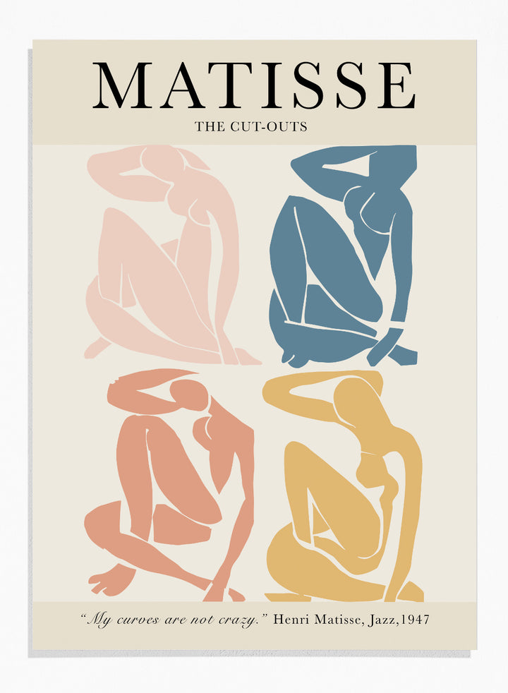 Blue Nudes 1952 by Henri Matisse Print