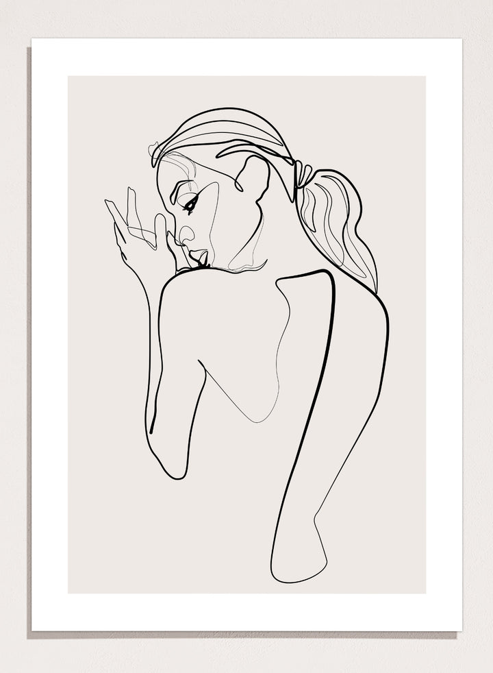 Silhouette Line Art Print
