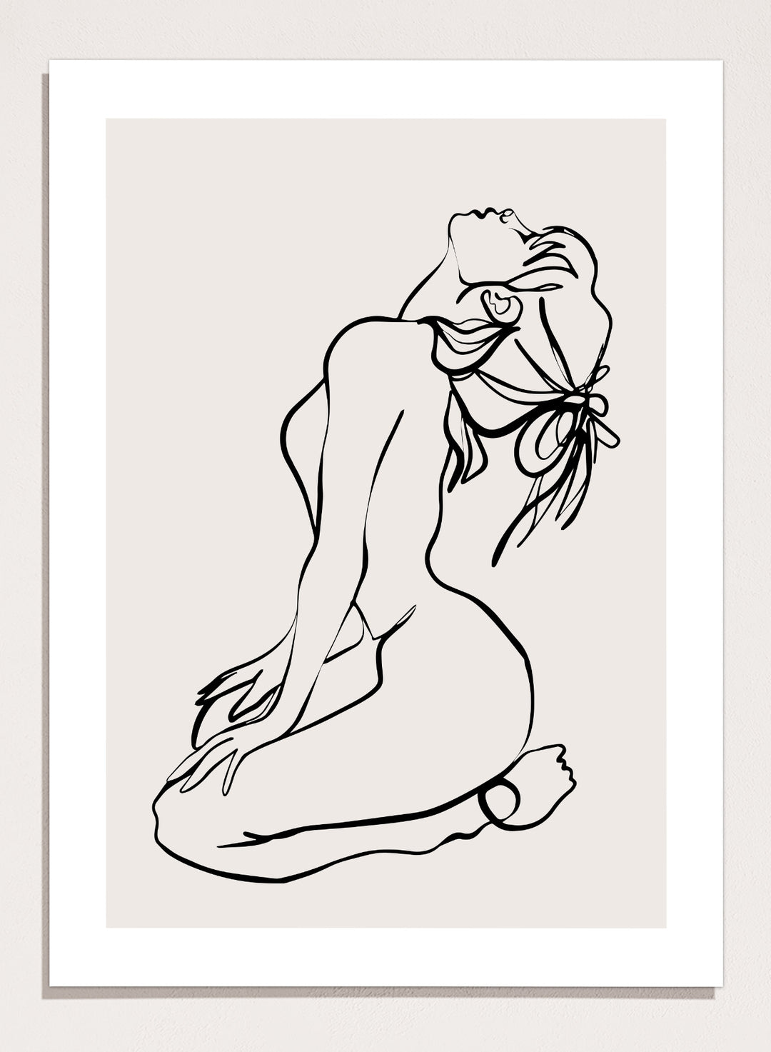 Silhouette Line Art Print