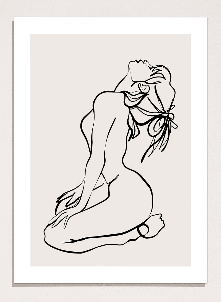 Silhouette Line Art Print