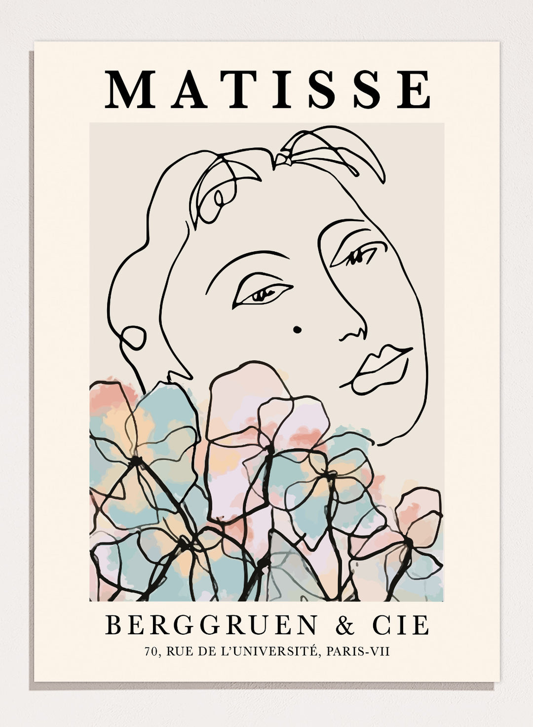 Woman with Flowers by Henri Matisse Print