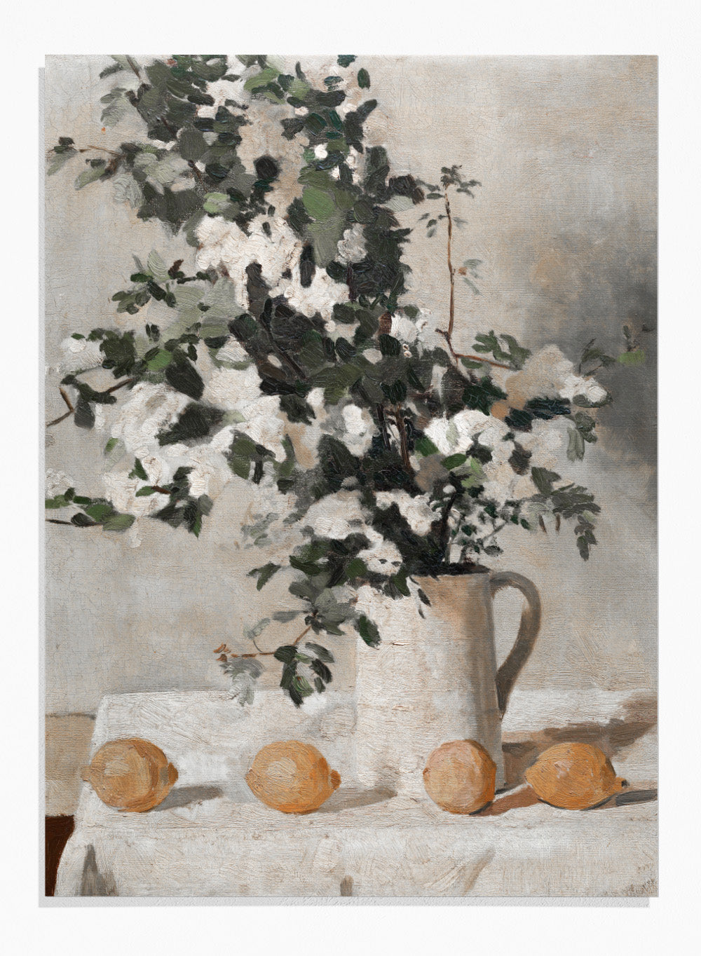 "Flowers and Lemons" Art Print