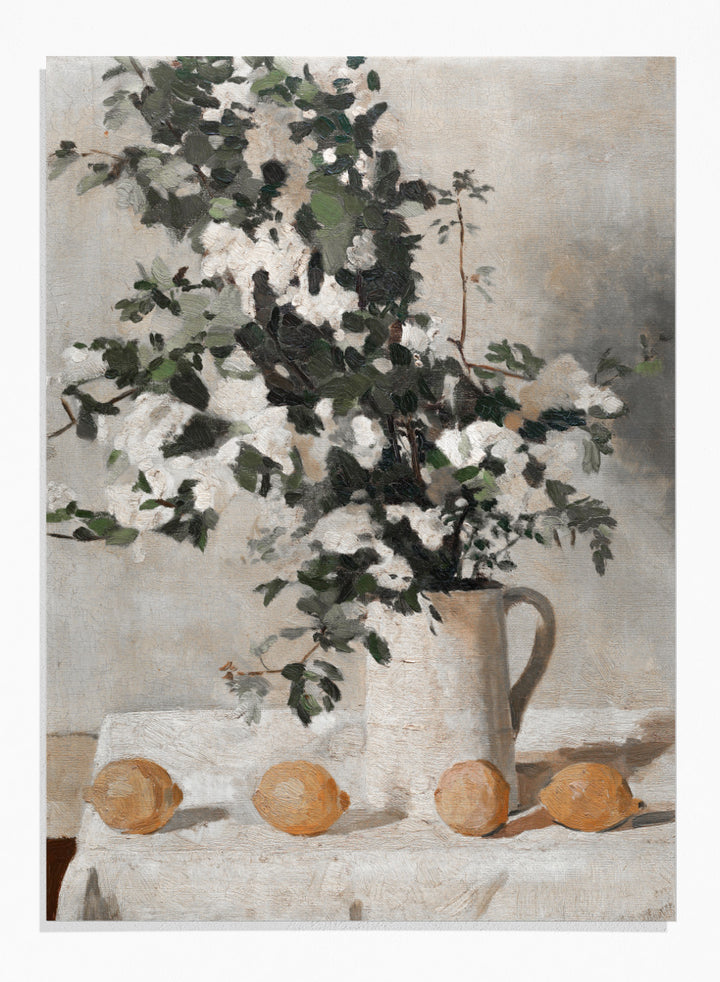 "Flowers and Lemons" Art Print