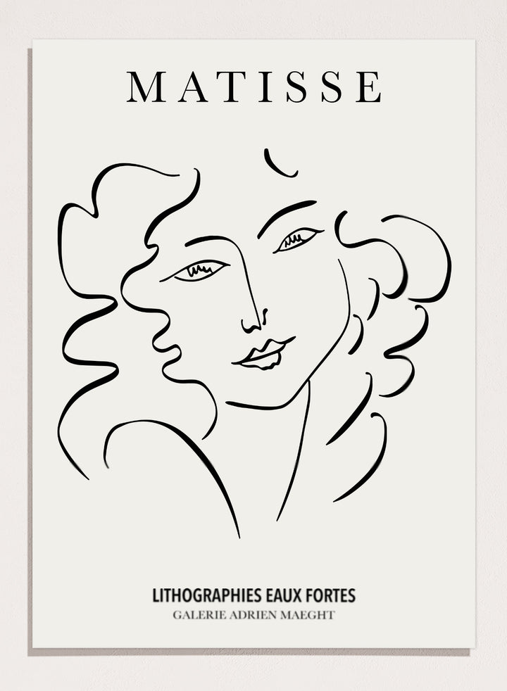 Sketch of Woman by Henri Matisse Print M72