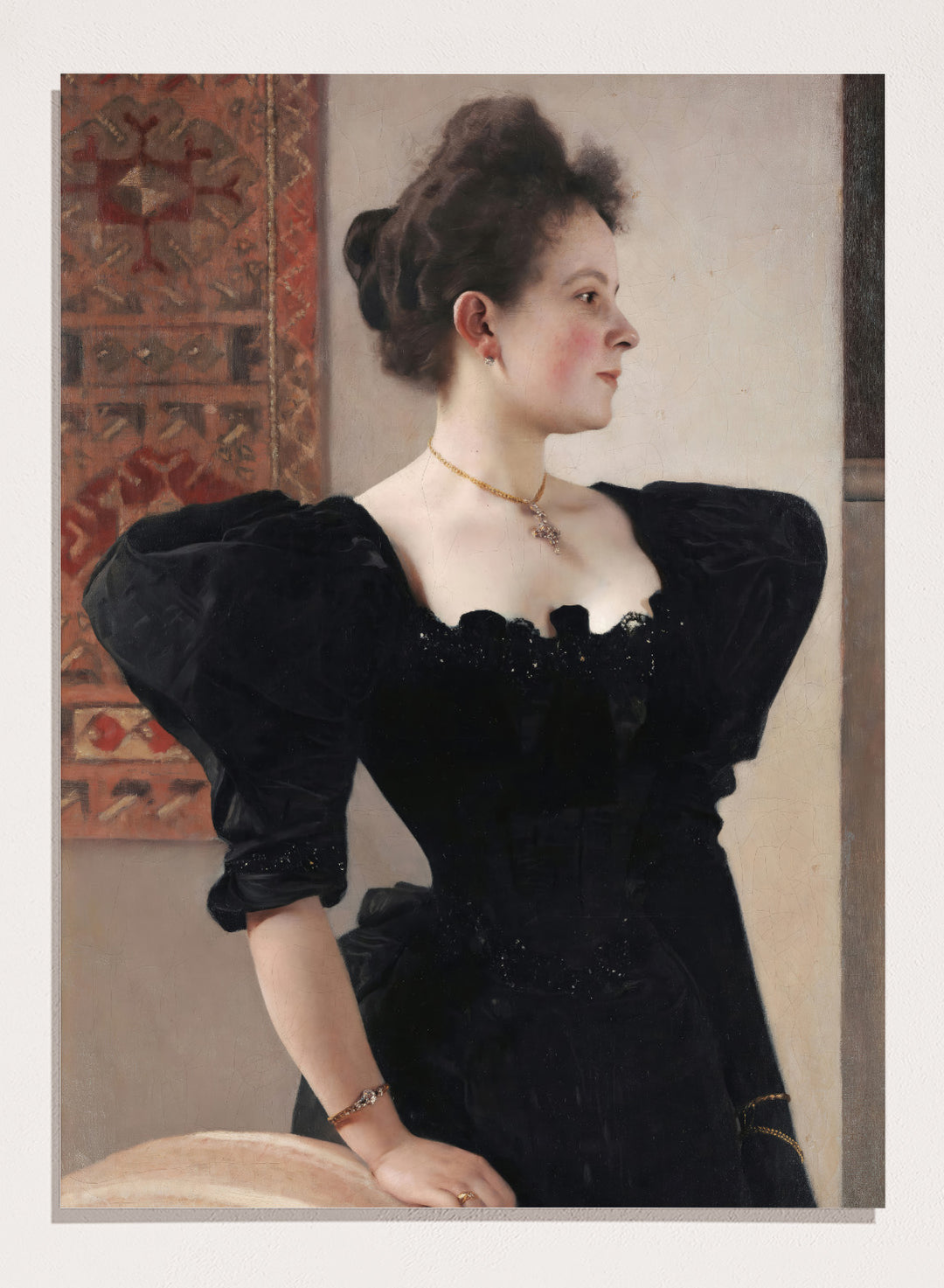 Gustav Klimt Portrait of a Lady (Marie Breunig) Art Print