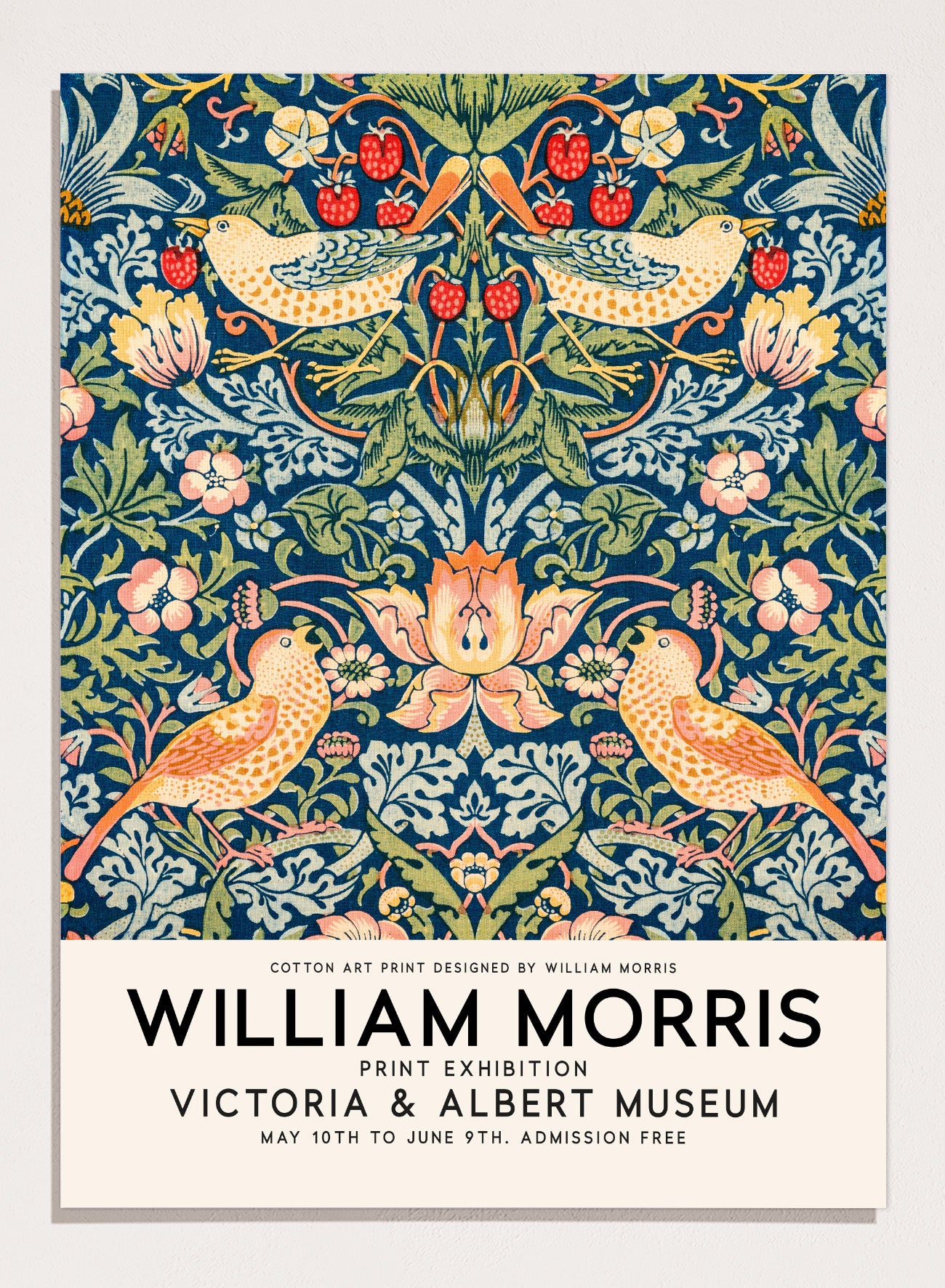 William Morris Strawberry Thief Vintage Art Print Art Museum