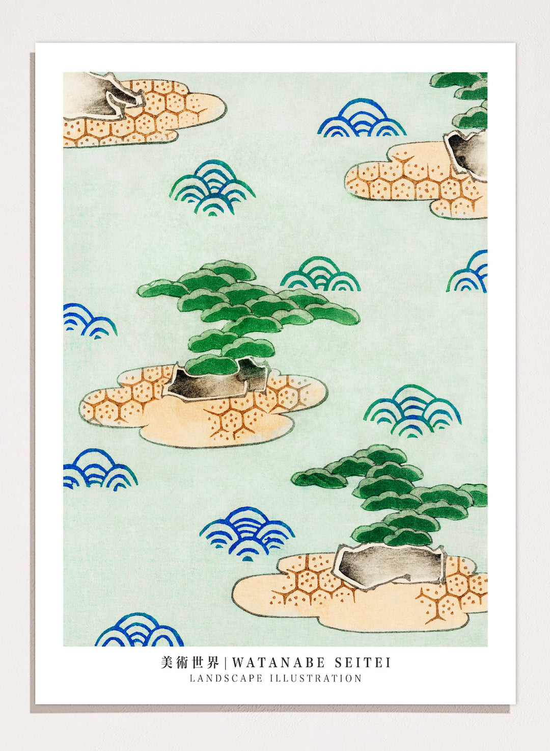 Watanabe Seitei Landscape Illustration Art Print