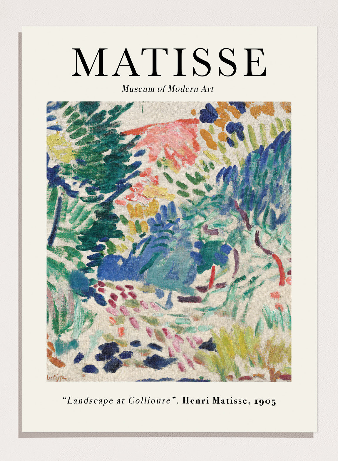 Henri Matisse Landscape at Collioure 1905 Vintage Exhibition