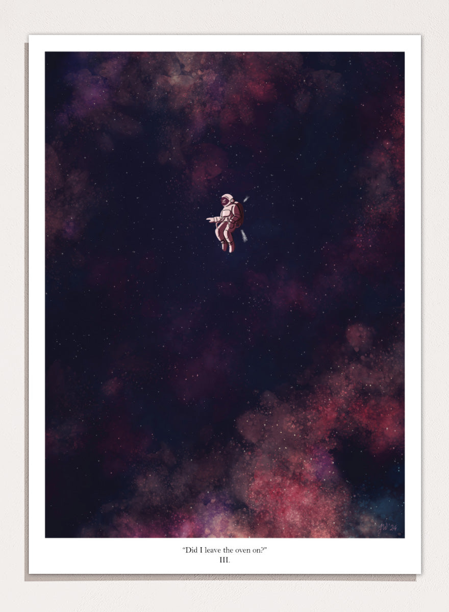 Jake Waldron - Astronaut In Deep Space Art Print
