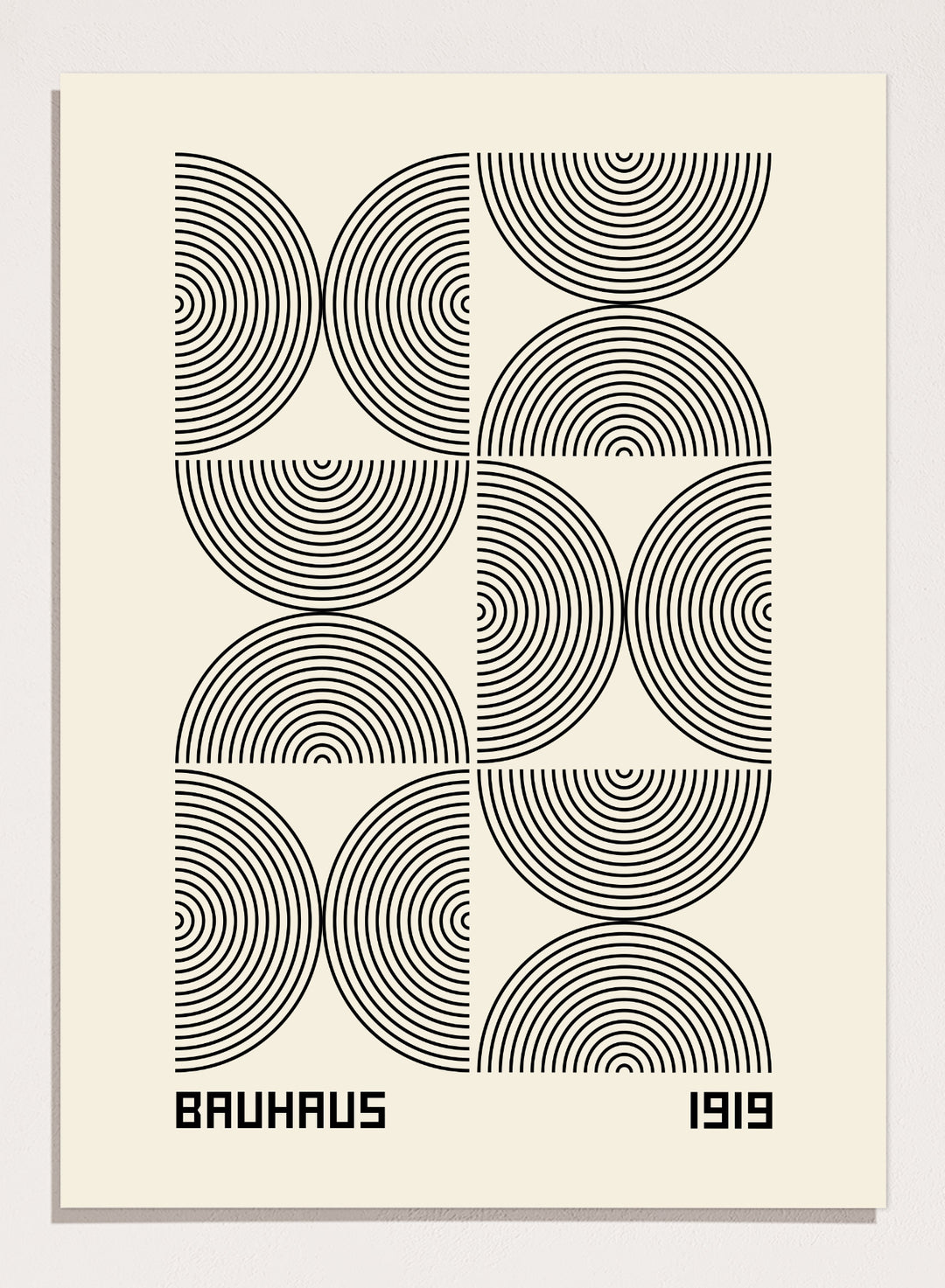 Bauhaus 1919 Geometric Lines Art Print BH64