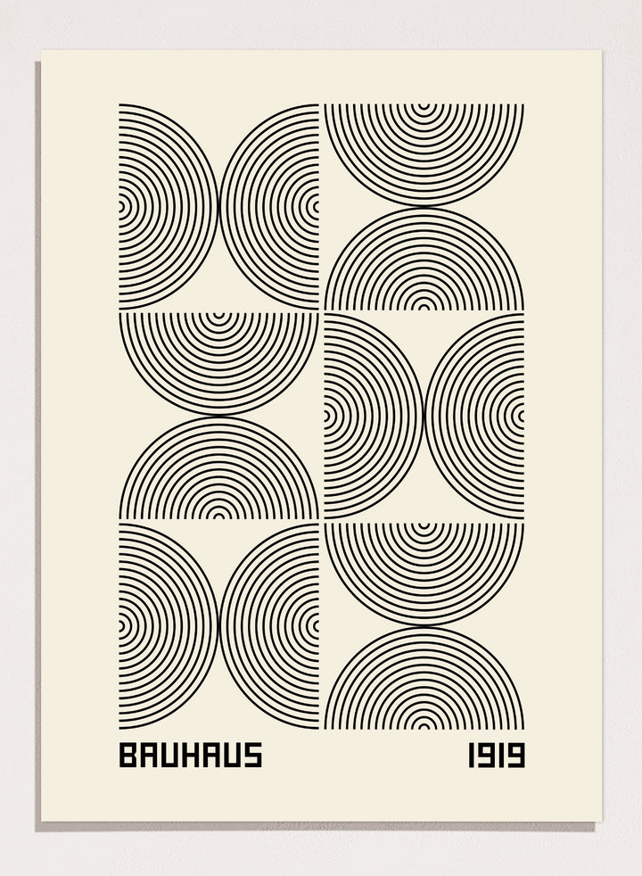Bauhaus 1919 Geometric Lines Art Print BH64