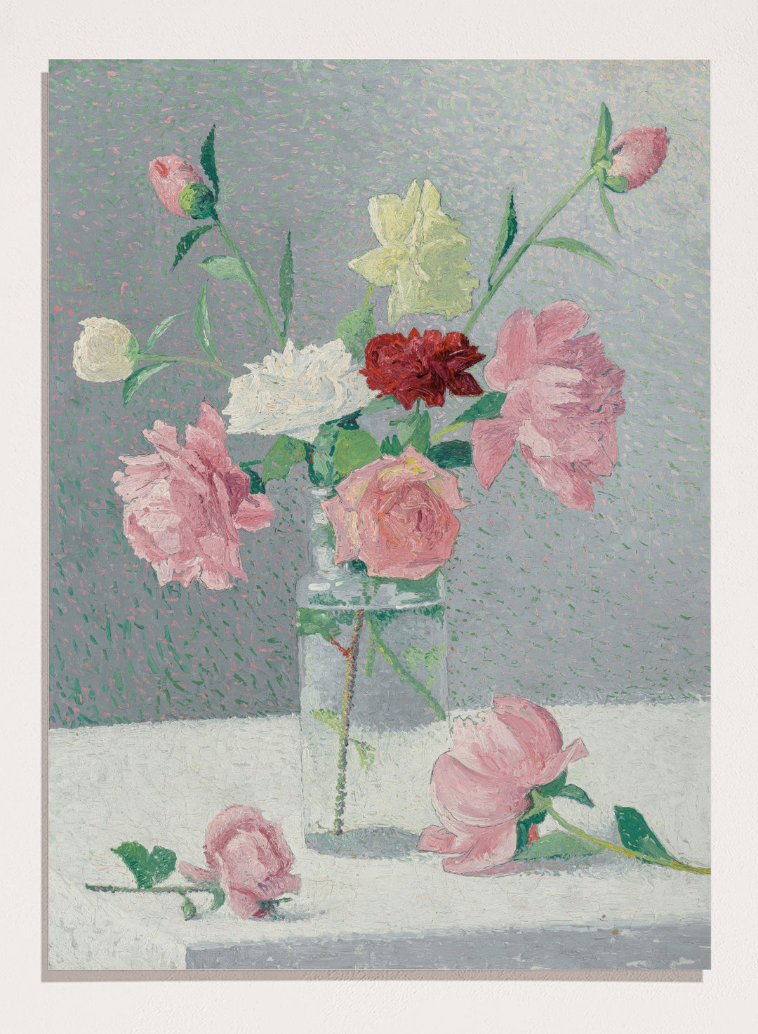 "Vase of Roses" Art Print