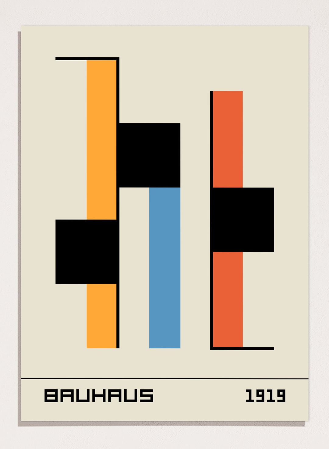 Bauhaus 1919 Abstract Geometric Art Print BH56